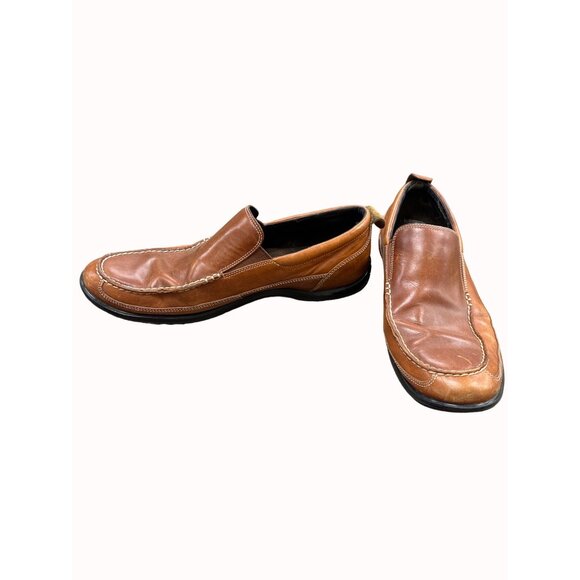 Cole Haan men’s brown leather slip on loafers shoes 13m SKU 6267 main image 9